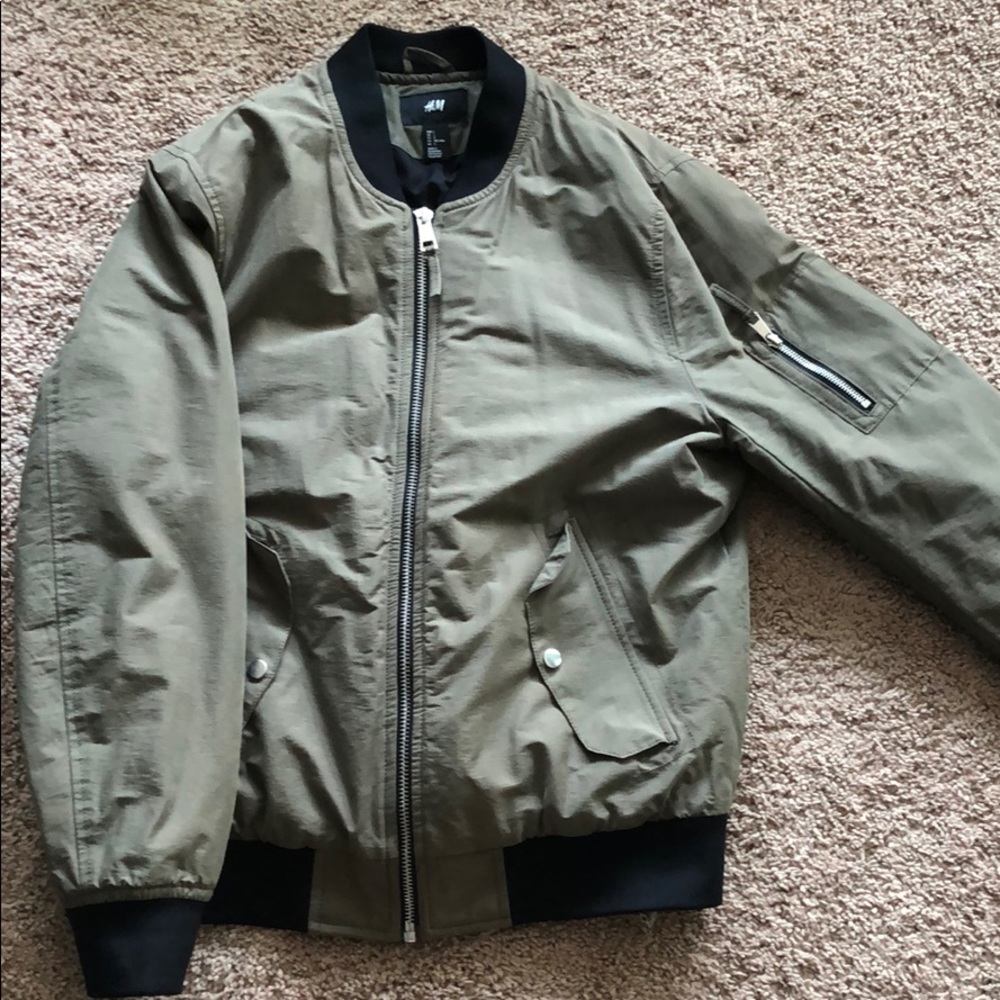 H&M Military Green Bomber